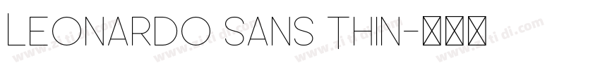 Leonardo Sans Thin字体转换 Leonardo Sans Thin字体转换